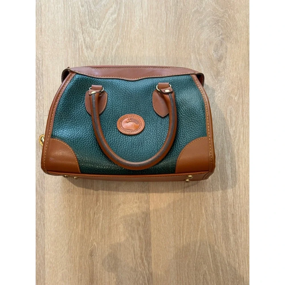 Vintage Dooney & Bourke All Weather Leather Satchel Bag